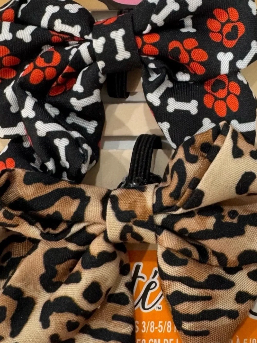 ENCHANTE PET Dog Collar 2 Accessory Bows Cute Paws Hearts Bones Animal Print NEW